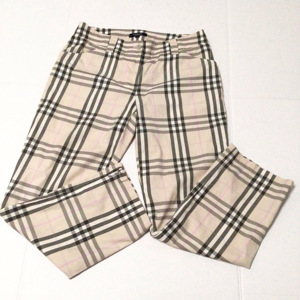 Burberry Blue Label Plaid Pants
